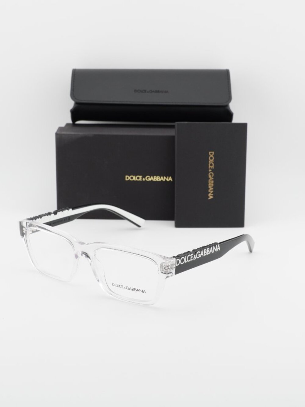 Dolce & Gabbana DG5112 3133 Rectangle Eyeglasses 55mm - Transparent